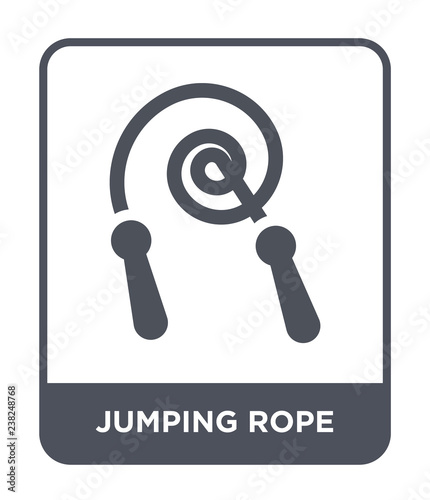 jumping rope icon vector