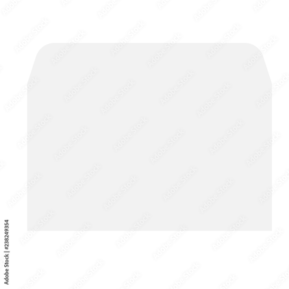 Blank envelope icon. Realistic illustration of blank envelope vector icon for web design isolated on white background Blank envelope icon. Realistic illustration of blank envelope vector icon for web design isolated on white background