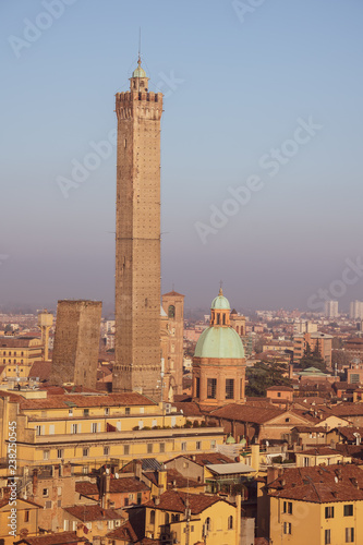 Bologna, Emilia Romagna, Italy. Panoramic view of the cityscape