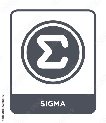 sigma icon vector