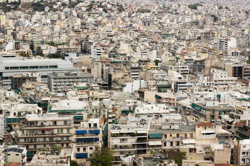 aerial poor city street urban environment 