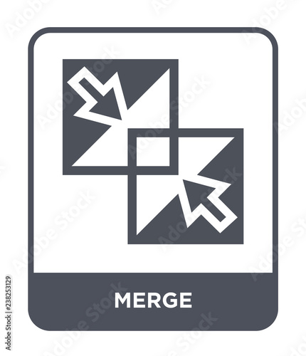 merge icon vector