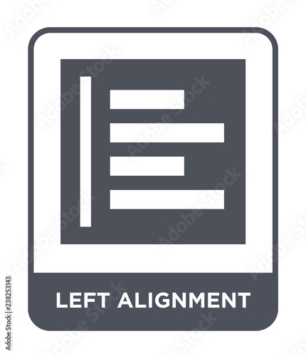 left alignment icon vector