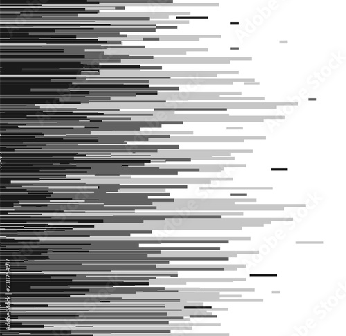 Vector Halftone Transition Abstract Wallpaper Pattern. Seamless Black And White Irregular Rounded Lines Background for modern flat web site design.