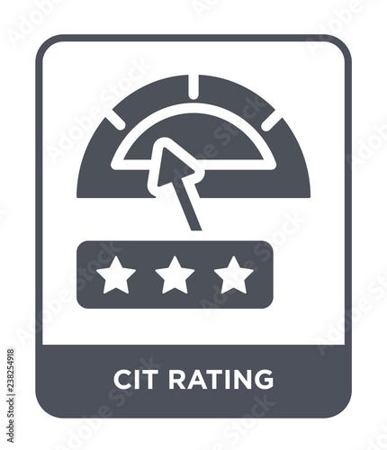 cit rating icon vector