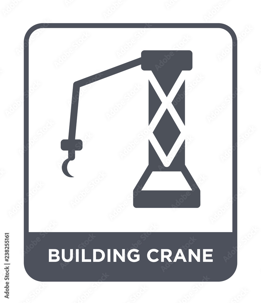 building crane icon vector