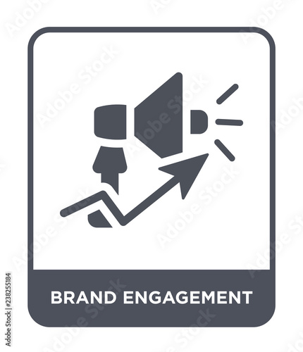 brand engagement icon vector