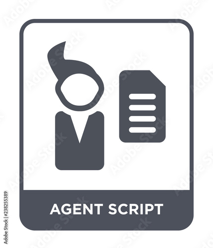 agent script icon vector