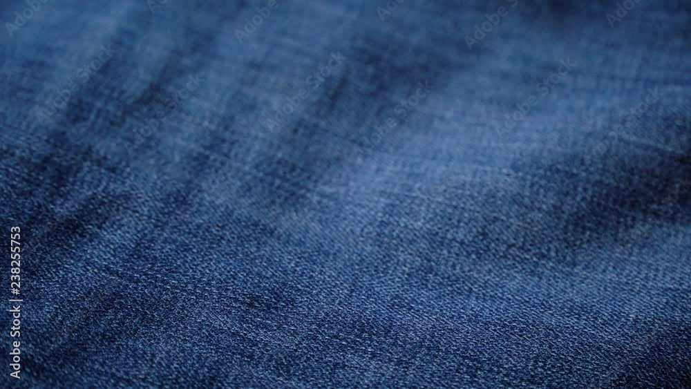 Blue denim jeans texture. Jeans background. Top view.
