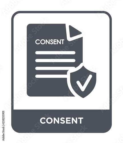 consent icon vector