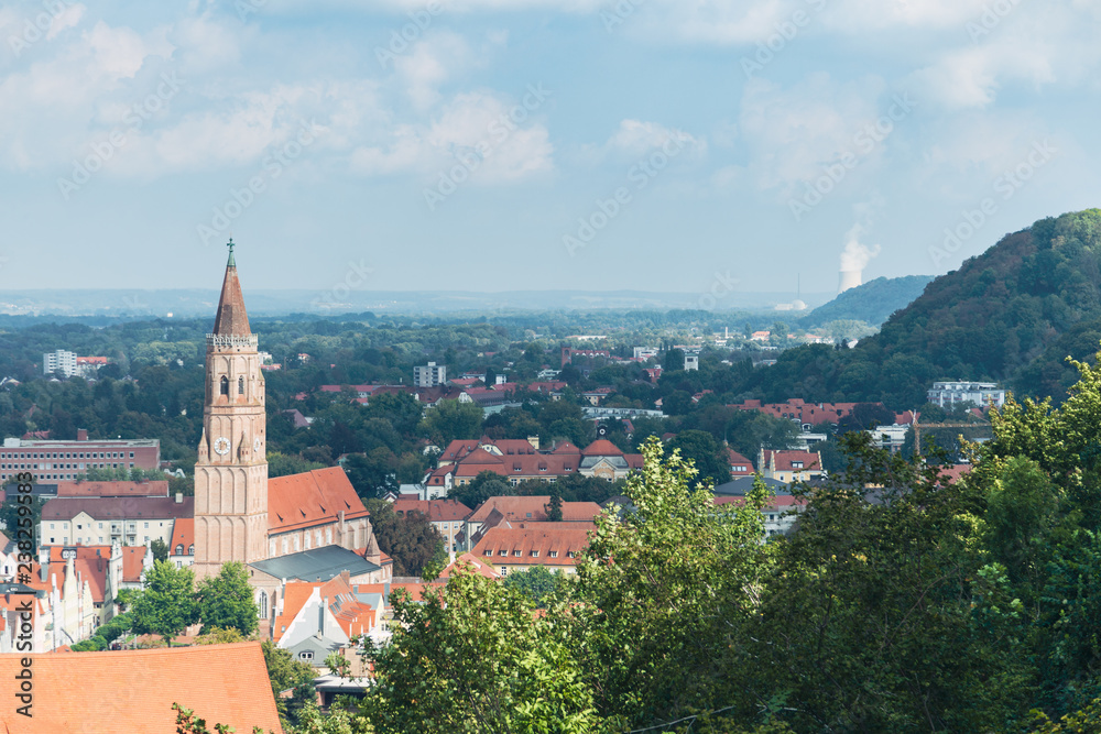 Views of landshut from the hill