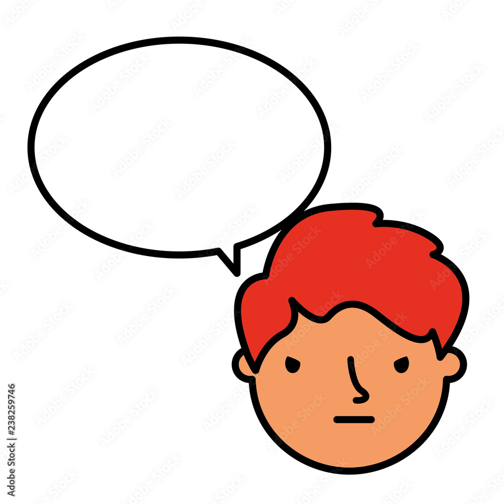 boy face sad speech bubble boy face sad speech bubble