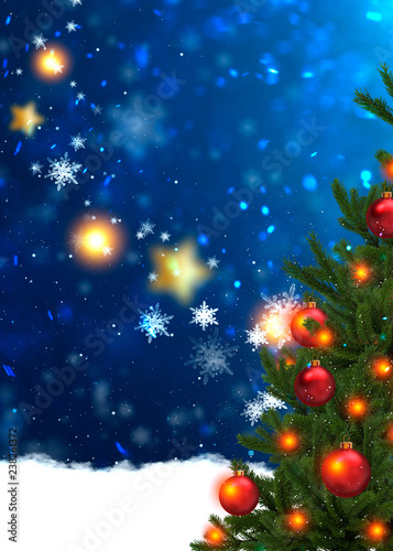 Christmas holidays background with copy space for your text
