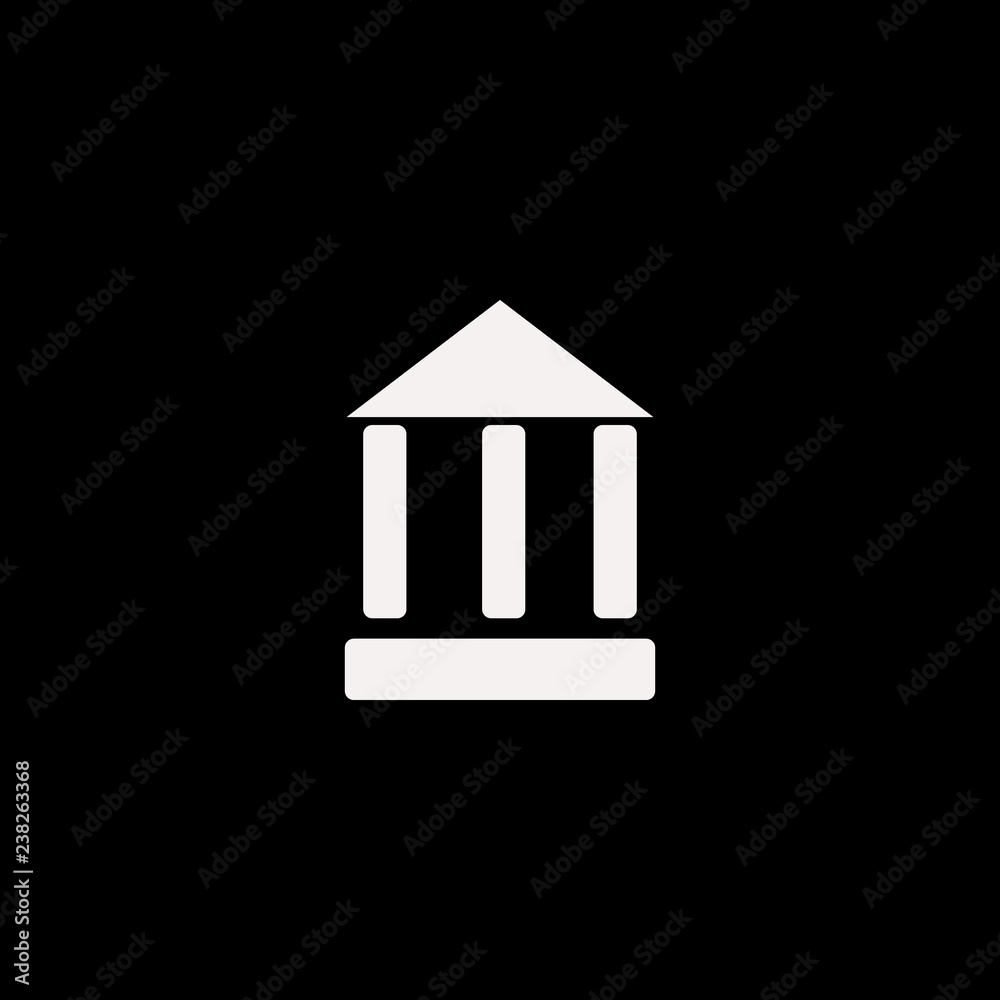 Bank vector icon. flat Bank design. Bank illustration for graphic