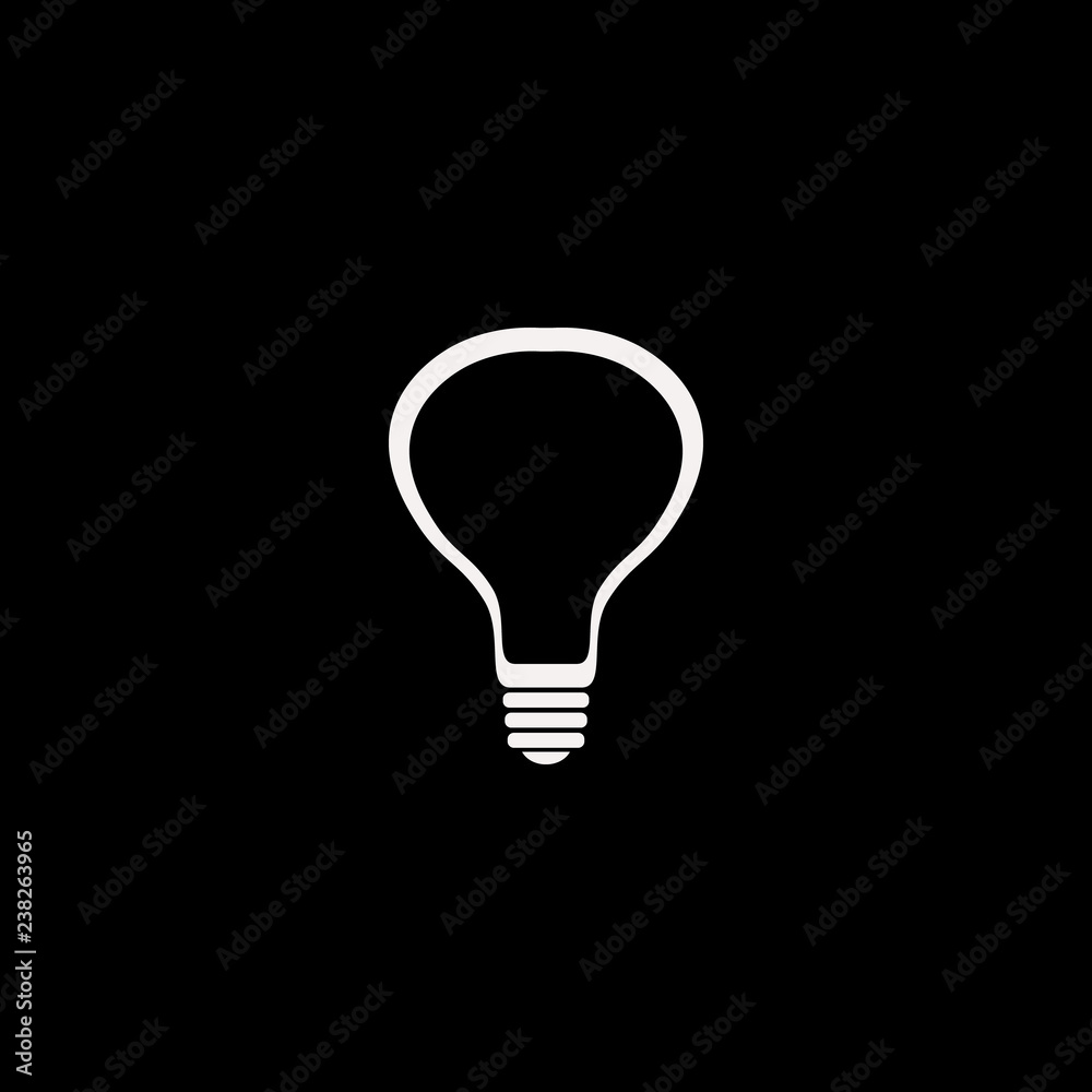bulb vector icon. flat bulb design. bulb illustration for graphic bulb vector icon. flat bulb design. bulb illustration for graphic