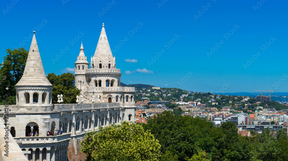 Budapest, Hungary. View of the Fishermen's Bastion