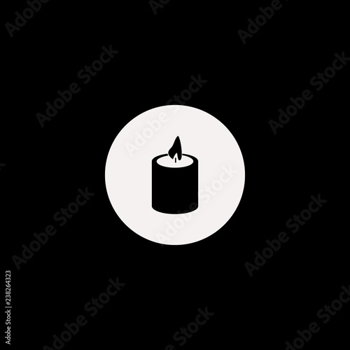 candle vector icon. flat candle design. candle illustration for graphic