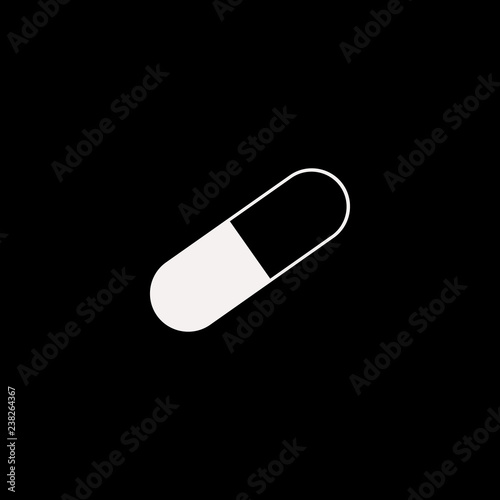 Capsule vector icon. flat Capsule design. Capsule illustration for graphic