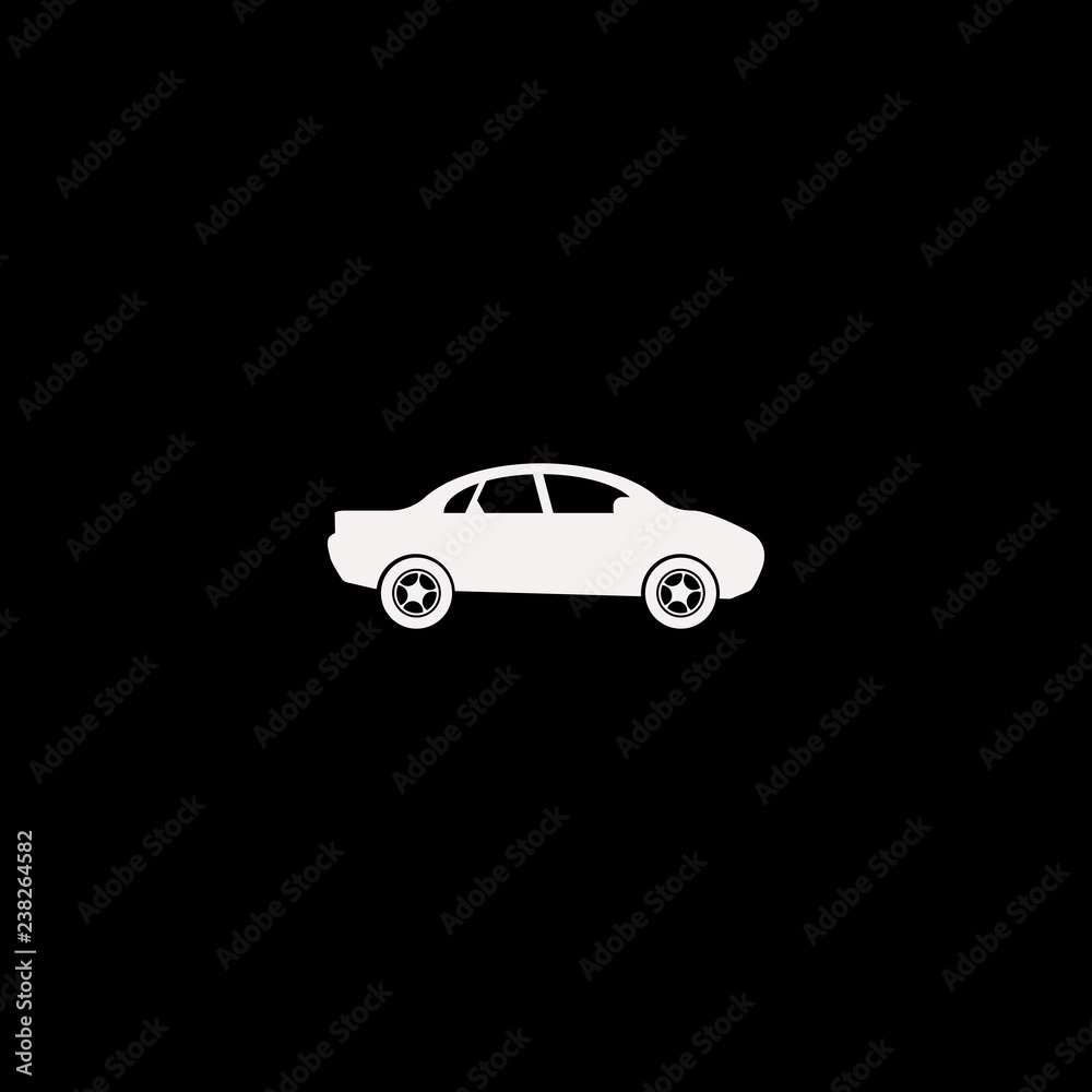 car vector icon. flat car design. car illustration for graphic