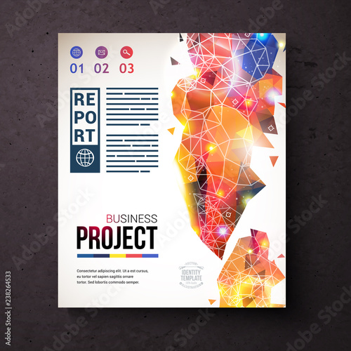 Vászonkép Business Identity Template Design for Web