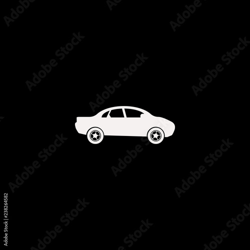 car vector icon. flat car design. car illustration for graphic