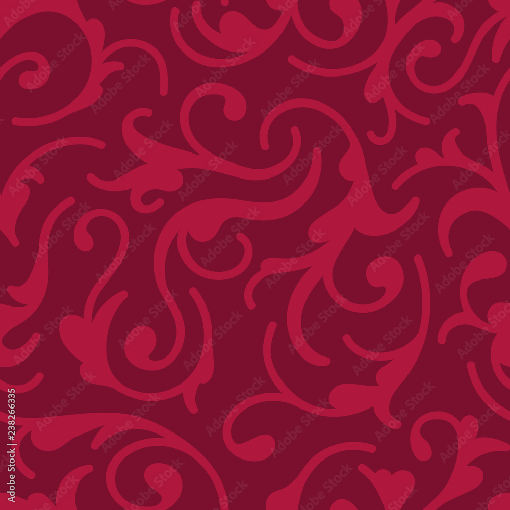 Burgundy seamless background with swirls Burgundy seamless background with swirls