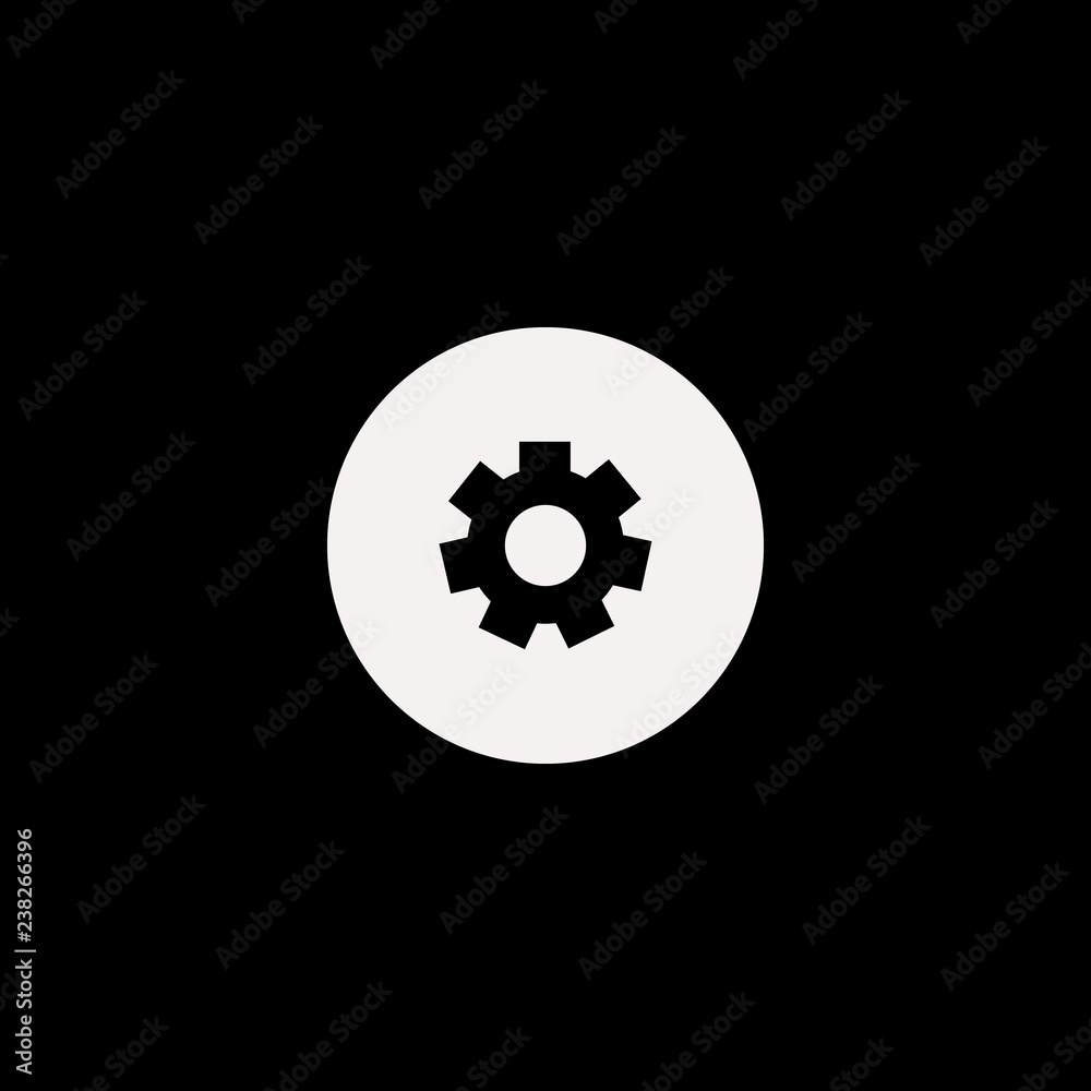 Gear vector icon. flat Gear design. Gear illustration for graphic