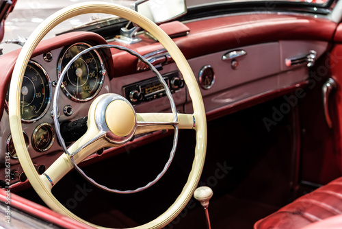 Retro Interior Of Vintage Car © radub85