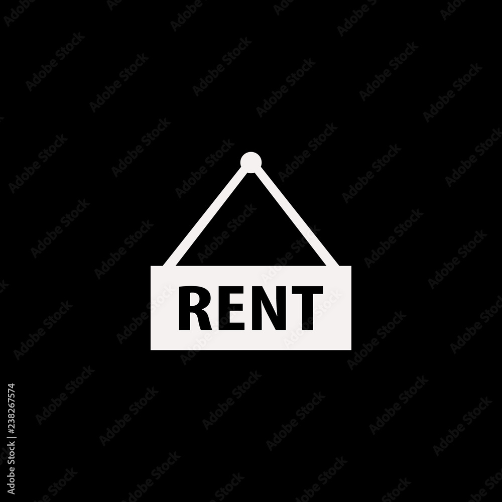 House rent vector icon. flat House rent design. House rent illustration for graphic House rent vector icon. flat House rent design. House rent illustration for graphic