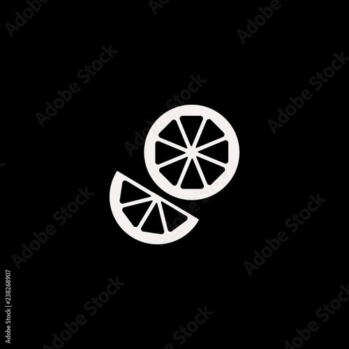 orange vector icon. flat orange design. orange illustration for graphic