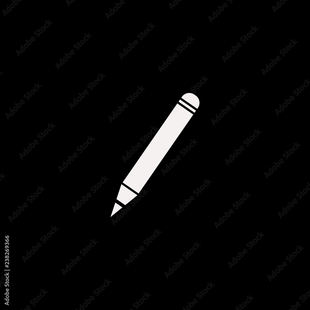 pencil vector icon. flat pencil design. pencil illustration for graphic pencil vector icon. flat pencil design. pencil illustration for graphic
