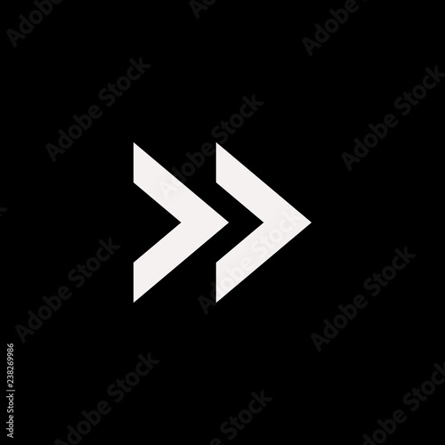 right arrow vector icon. flat right arrow design. right arrow illustration for graphic