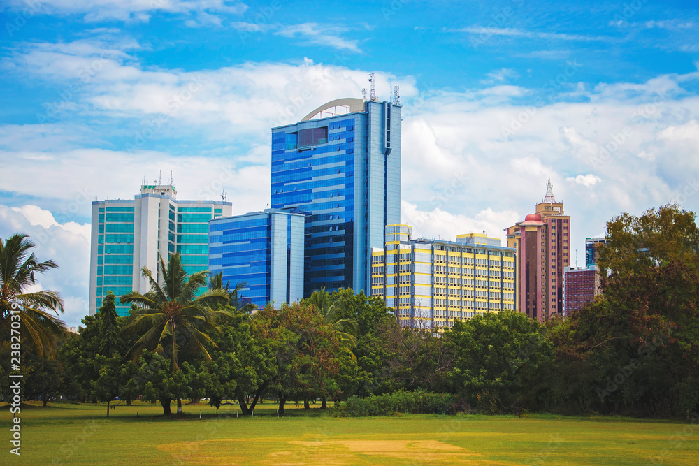 Fototapeta premium widok na nowoczesne miasto