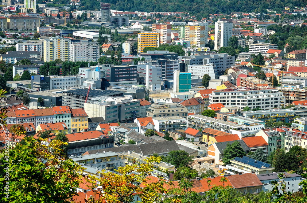 Panorama miasta - Graz, Austria