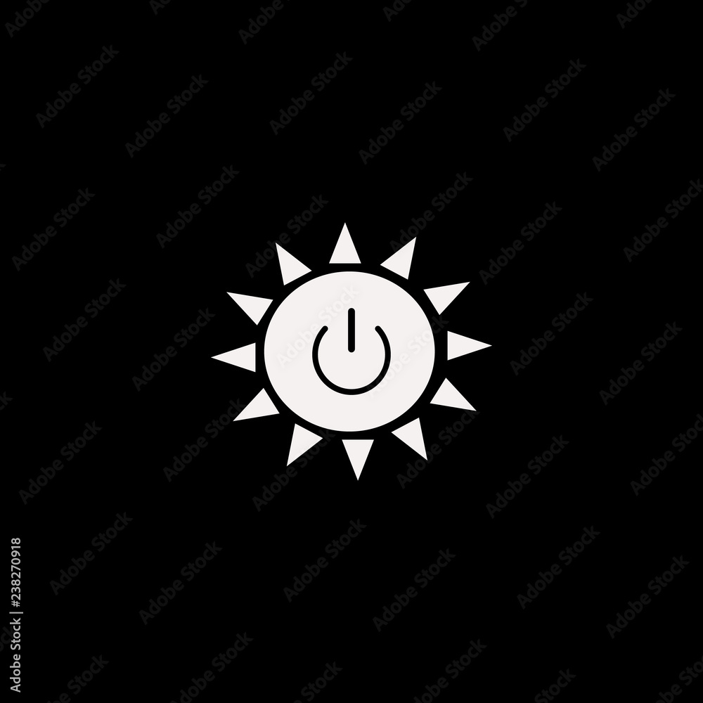solar power vector icon. flat solar power design. solar power illustration for graphic solar power vector icon. flat solar power design. solar power illustration for graphic