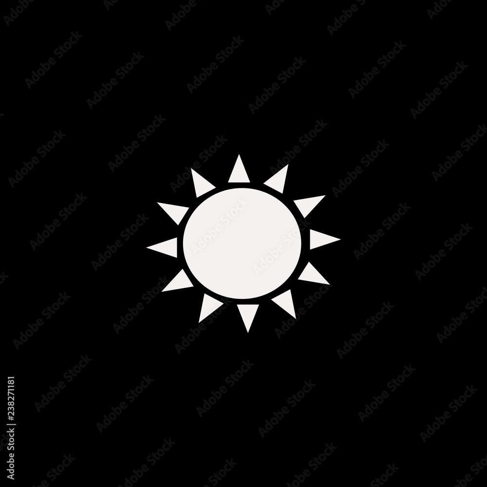 sun vector icon. flat sun design. sun illustration for graphic sun vector icon. flat sun design. sun illustration for graphic