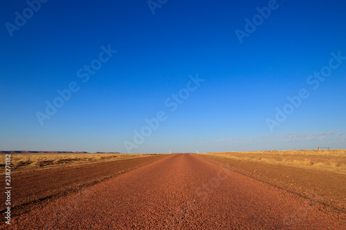 Blue sky outback Australian road
