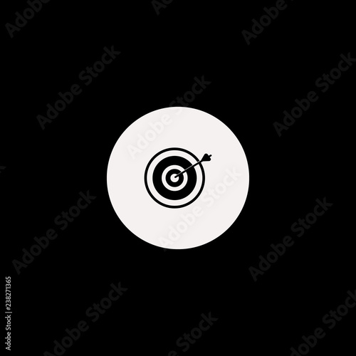 target vector icon. flat target design. target illustration for graphic
