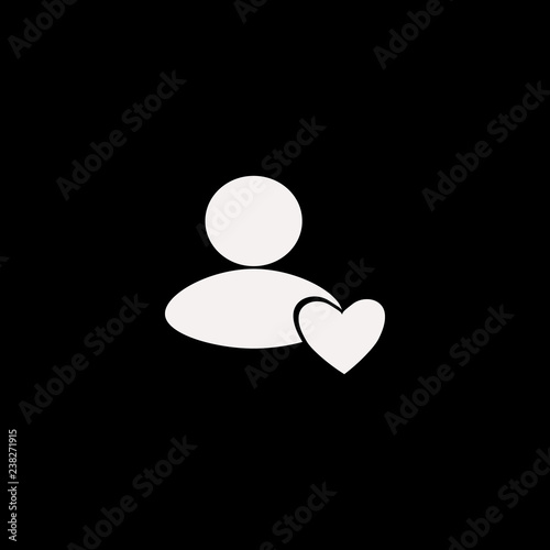 User favorite vector icon. flat User favorite design. User favorite illustration for graphic