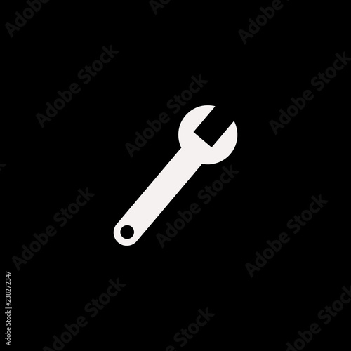 wrench vector icon. flat wrench design. wrench illustration for graphic