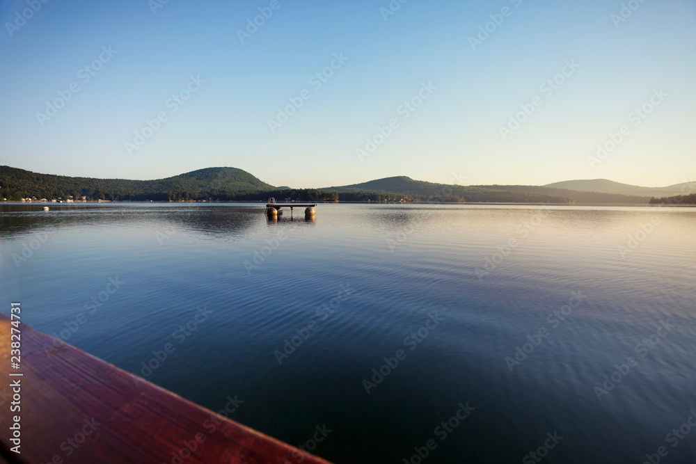 Fototapeta premium Dawn calm at the lake