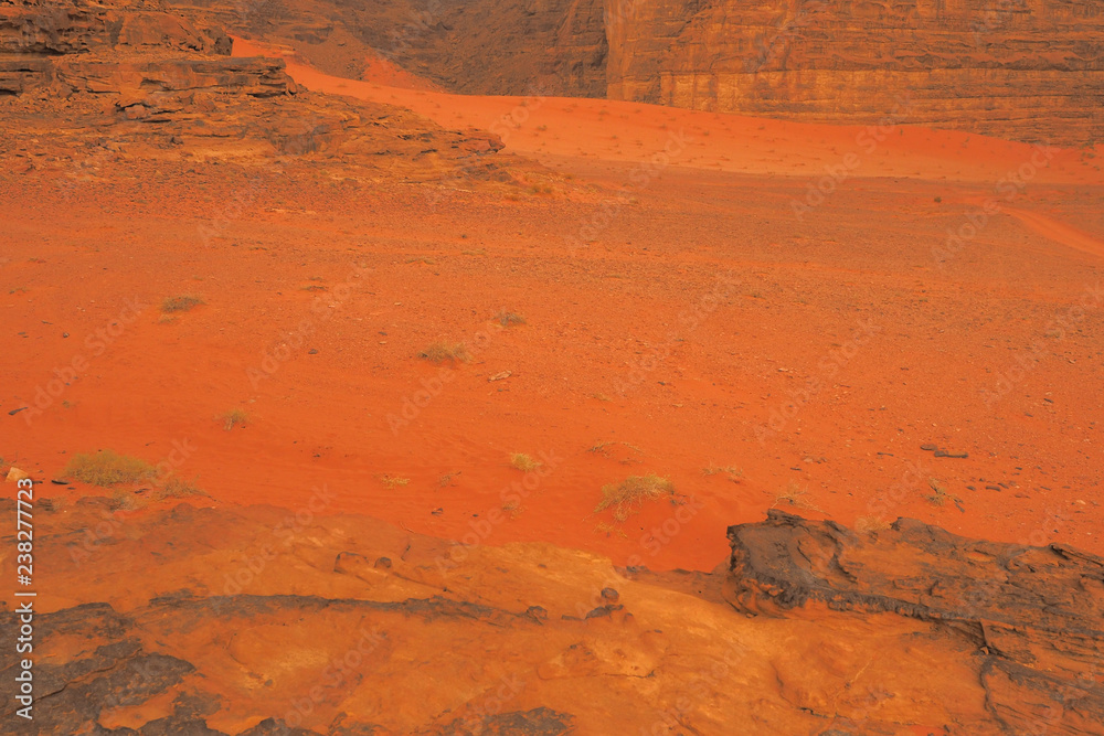 Wadi Rum, Jordan. Rocks and sand dunes. Middle East Wadi Rum, Jordan. Rocks and sand dunes. Middle East