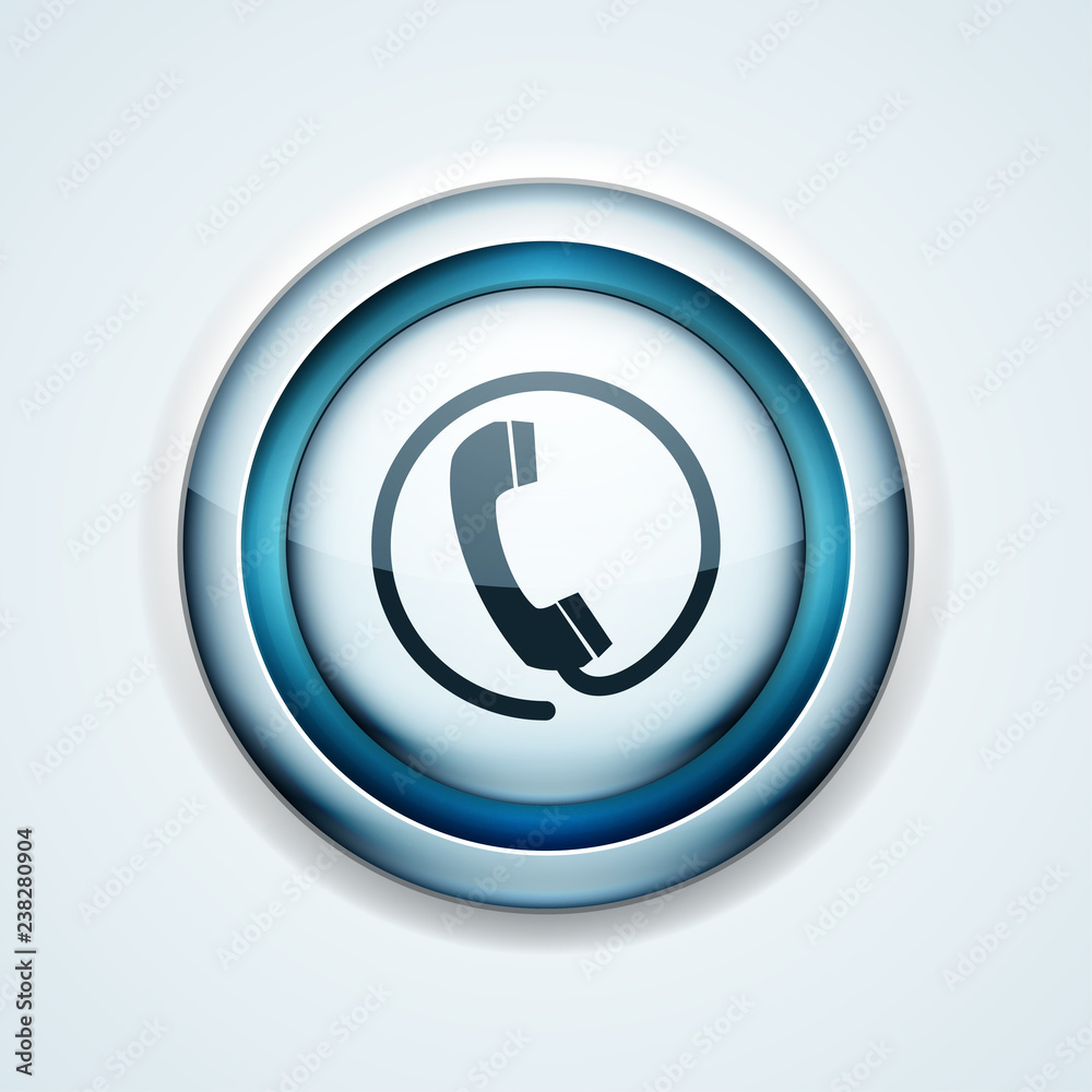 Contact Wire Pfone button illustration Contact Wire Pfone button illustration