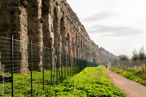 Daytime Images Of Aqueduct Park (Parco degli Acquedotti) In Rome, Italy Near Cinecittà. photo