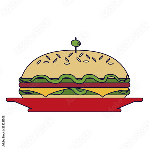 Delicious sandwich food