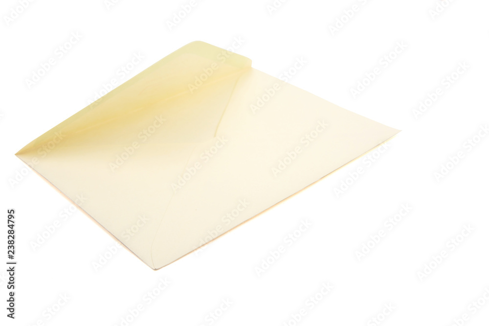 Envelope document on white background Envelope document on white background
