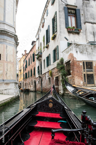 Gondola view of Venice