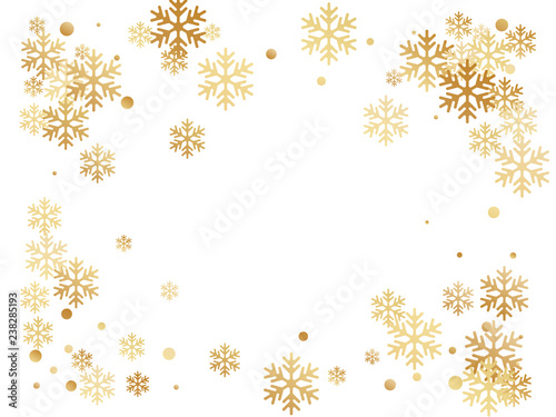 Snow flakes falling macro vector background design