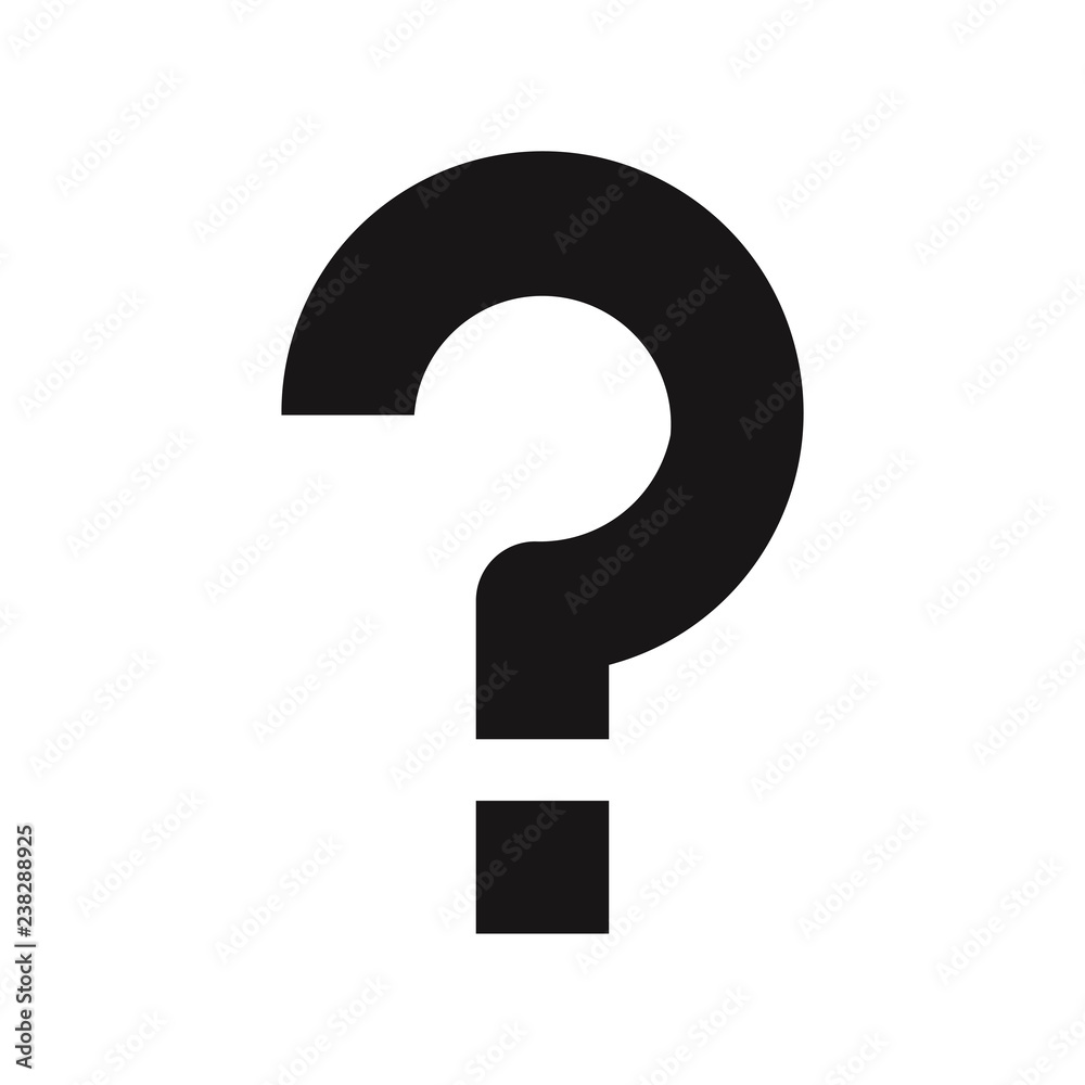 Question mark icon vector Question mark icon vector