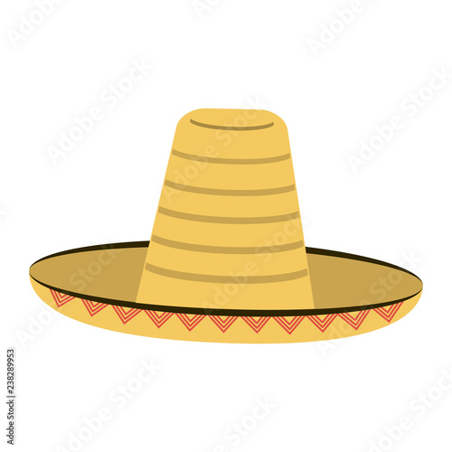 Mexican hat isolated